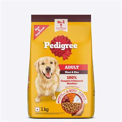Pedigree Meat and Rice Adult Dry Dog Food (1 KG)