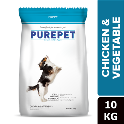 Purepet Chicken and Vegetable Puppy Dry Dog Food (1 KG)