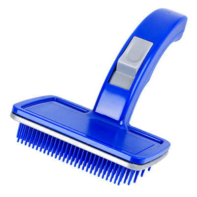 ALCAZAR Professional Slicker Brush for Dogs and Cats Self-Cleaning Grooming Comb for Dematting Detangling & Deshedding